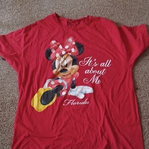 Disney Red Minnie Mouse 'It's All About Me' T-Shirt